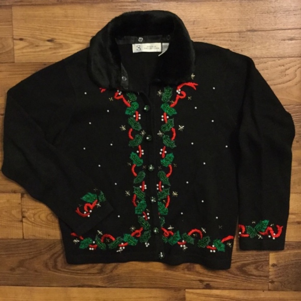 🎄Vintage Holly Ugly Christmas Sweater
